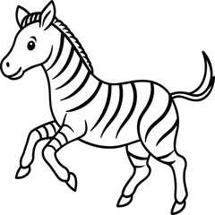 Zebra coloring pages. Zebra Animal outline. Animal line art
