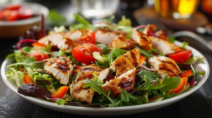 American cuisine. Chicken salad. 