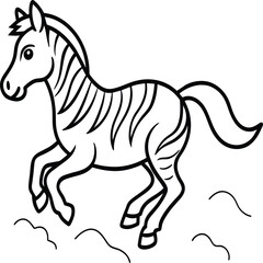 Zebra coloring pages. Zebra Animal outline. Animal line art