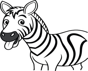 Zebra coloring pages. Zebra Animal outline. Animal line art