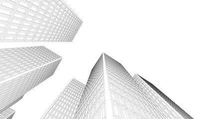 Fototapeta premium skyscrapers in the city