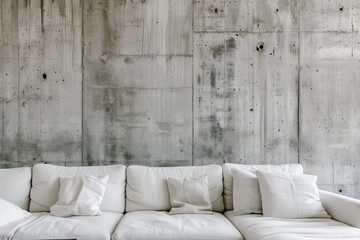 Loft interior design of modern living room minimalist home with tv.