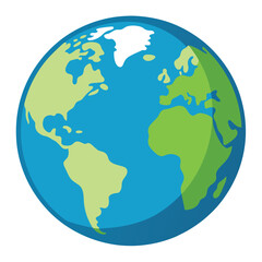 blue world globe earth planet vector design illustration