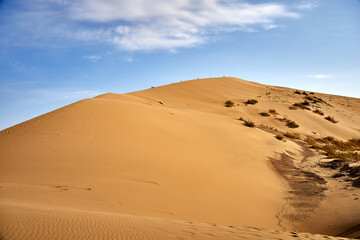 Singing dune in Altyn Emel National Park, Kazakhstan