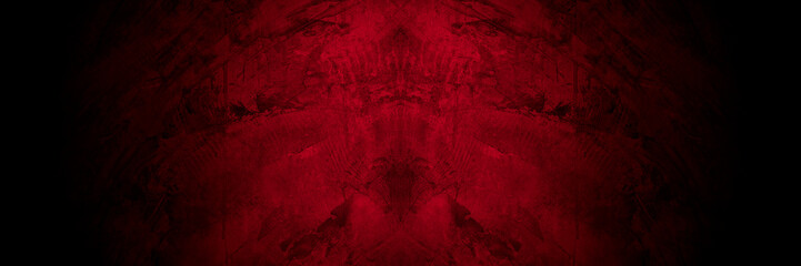 Old wall texture cement black red  background abstract dark color design are light with white gradient background.