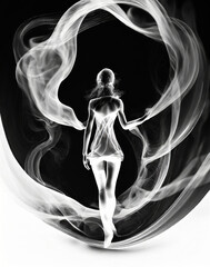 DREAMSCAPE- Woman in Smoke Ring