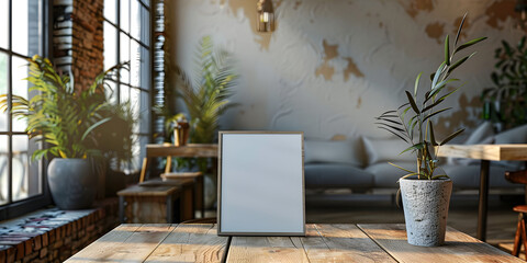 A beautiful mockup for a restaurant menu with space for text or product, perfect for showcasing the cuisine and setting the ambiance.