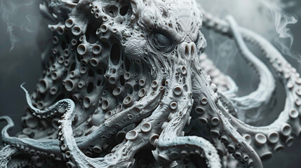  cthulhu, lovecraft, mythos, horror, creature, tentacles, cosmic, ancient, elder god, fiction, mythology, cult, monster, deity, nightmare, cosmic horror, great old one, cosmic entity, fantasy, superna