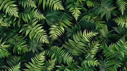 Fern Seamless Pattern A captivating design with seamless fern motifs