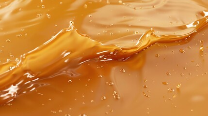 **Image Description:**  A close-up of a splash of orange juice.