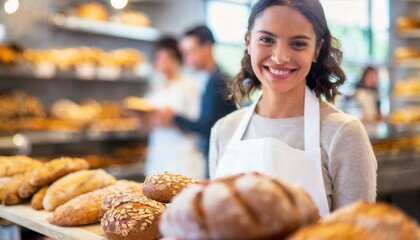 vendedor, empreendedor, sorriso, produtos