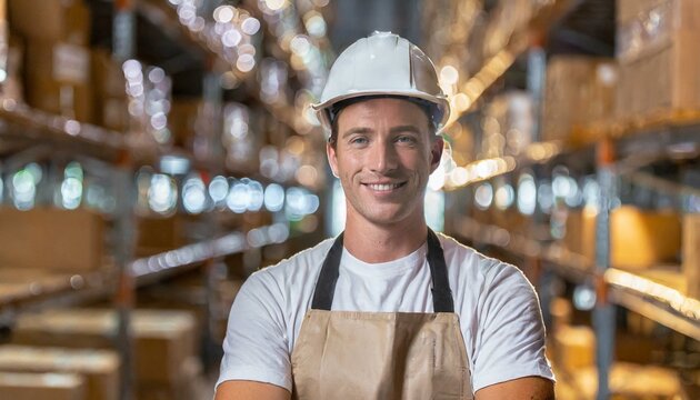 trabalhador em armaz&eacute;m, compras e envios online, log&iacute;stica