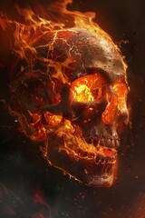 Flaming Skull
