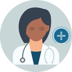 Lady Doctor icon design