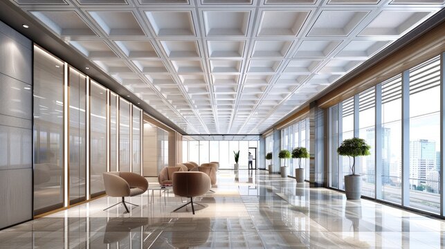 Acoustic Ceiling Panels - Industry Standard Tile for Insulation and Soundproofing in Construction