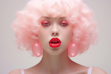 Naklejka premium Elegant Retro Beauty Portrait