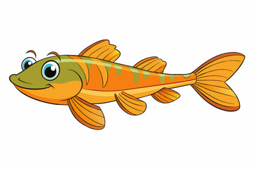 goby fish cartoon vector illustration