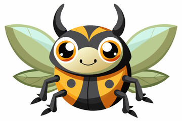 goliath beetle cartoon vector illustration