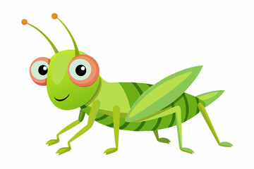 grasshopper cartoon vector illustration