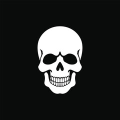 Fototapeta premium Human skull icon vector illustration
