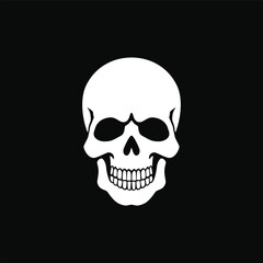 Human skull icon vector illustration