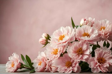 bouquet of pink flowers