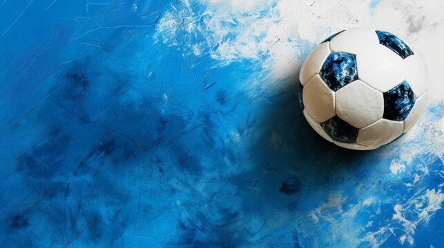 The banner. An exquisite background for a youth football company with a place for text.