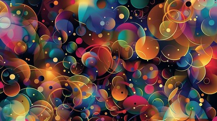 Colorful circles beautiful abstract background