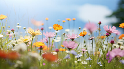 Flower Photo Overlay, grass summer spring flowers, Photoshop element 