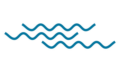water wave icon logo