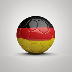german soccerball on white background, Generative Ai
