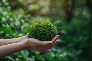 Co2 and water droplet hanging from the edge of a green leaf