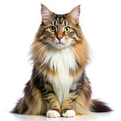 portrait of a cat on a beautiful background. generative AI	