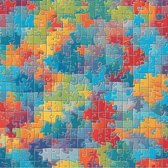 Puzzles colored texture abstract background