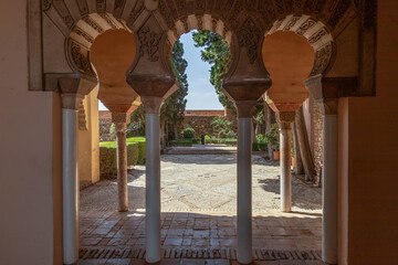 Former Moorish fortress - Alcazaba, in the Spanish city of Málaga.