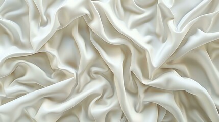 White silk fabric with folds. Soft and elegant. Use for backgrounds, textures, and more.
