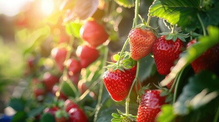 Garden showing increasing cultivation of strawberries