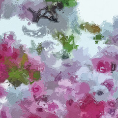 Oil paintings and various flowers, cats, dogs, lotus leaves, plum blossoms, birds, and ponds are beautiful