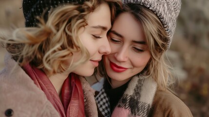 Love and Pride: Affectionate Glances Between Two Women