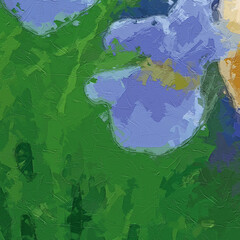 Oil paintings and various flowers, cats, dogs, lotus leaves, plum blossoms, birds, and ponds are beautiful