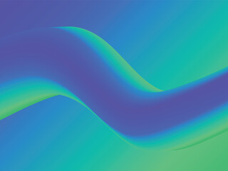 Abstract of gradient Blue and green movement object cover design. Suitable for presentation, poster, wallpaper, personal website, UI and UX experiences
