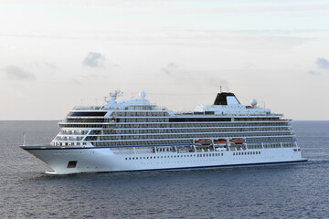 Cruise ship is travelling through Baltic Sea
