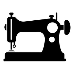 Sewing machine silhouette, vector silhouette, black color silhouette (1)