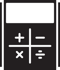 Obraz premium Calculator Glyph Icon