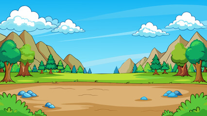  background cartoon vector illustration