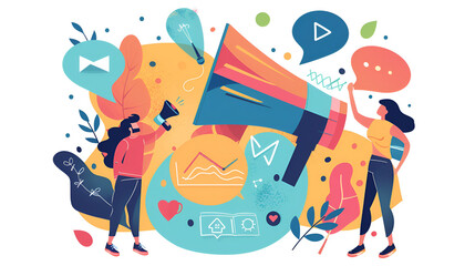 Business communication abstract concept vector illustrations.