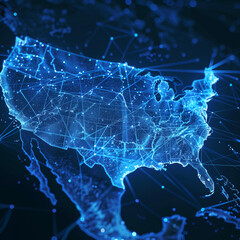 complex network of data points across a map