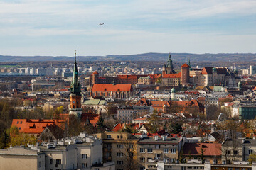 Fototapeta premium Panorama of Krakow city