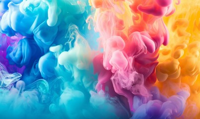 Obraz premium Rainbow of Acrylic Ink in Water - Color Explosion
