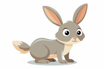 hare cartoon vector illustration